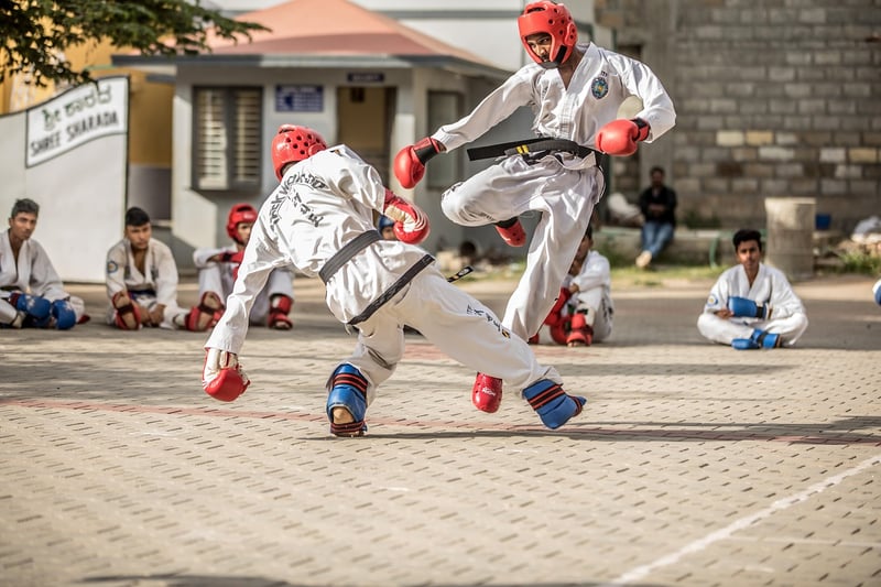 Taekwondo black belt practitioner